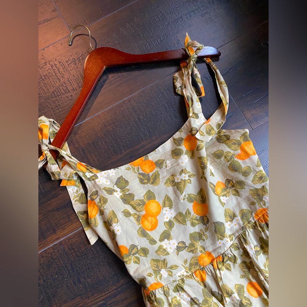 Dip Floral Orange Maxi Dress